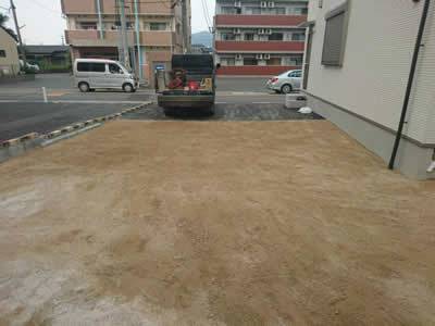 真砂土敷き詰め工事